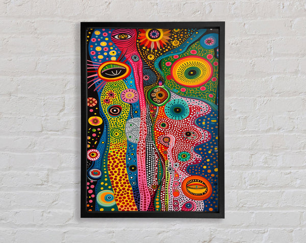 Trippy Pattern Framed Print