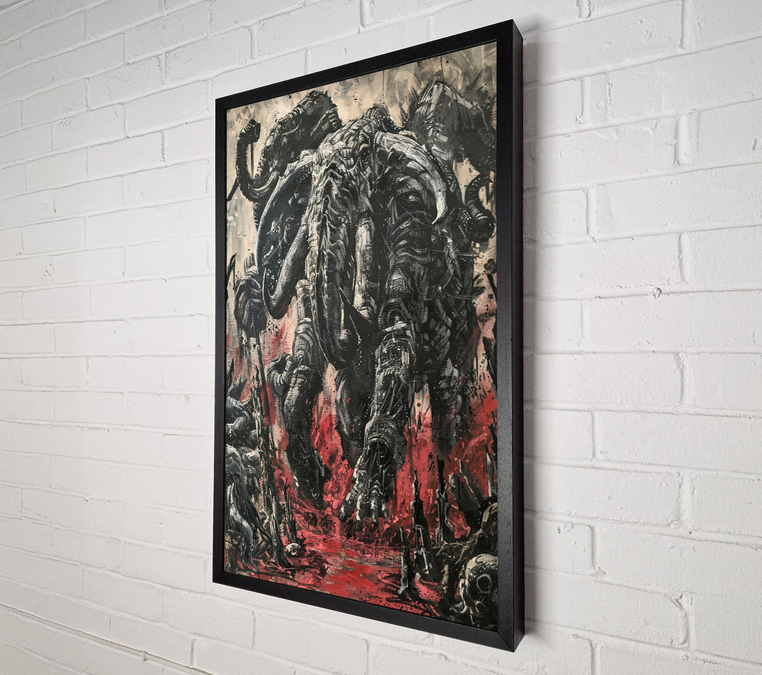  A Canvas Print of Crimson Colossal Beast Canvas Print