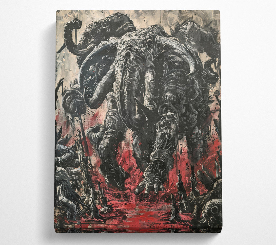 A Canvas Print of Crimson Colossal Beast Canvas Print