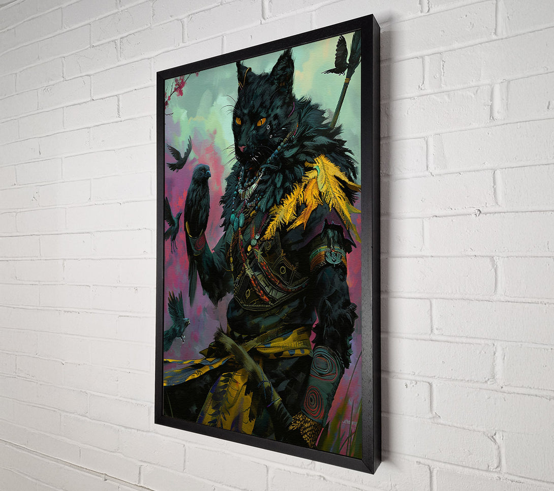  A Canvas Print of Black Feline Majesty Canvas Wall Art