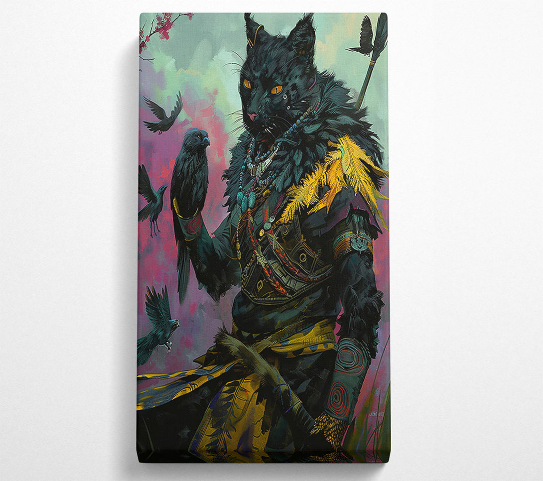  A Canvas Print of Black Feline Majesty Canvas Wall Art