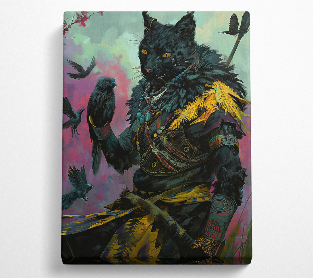  A Canvas Print of Black Feline Majesty Canvas Wall Art