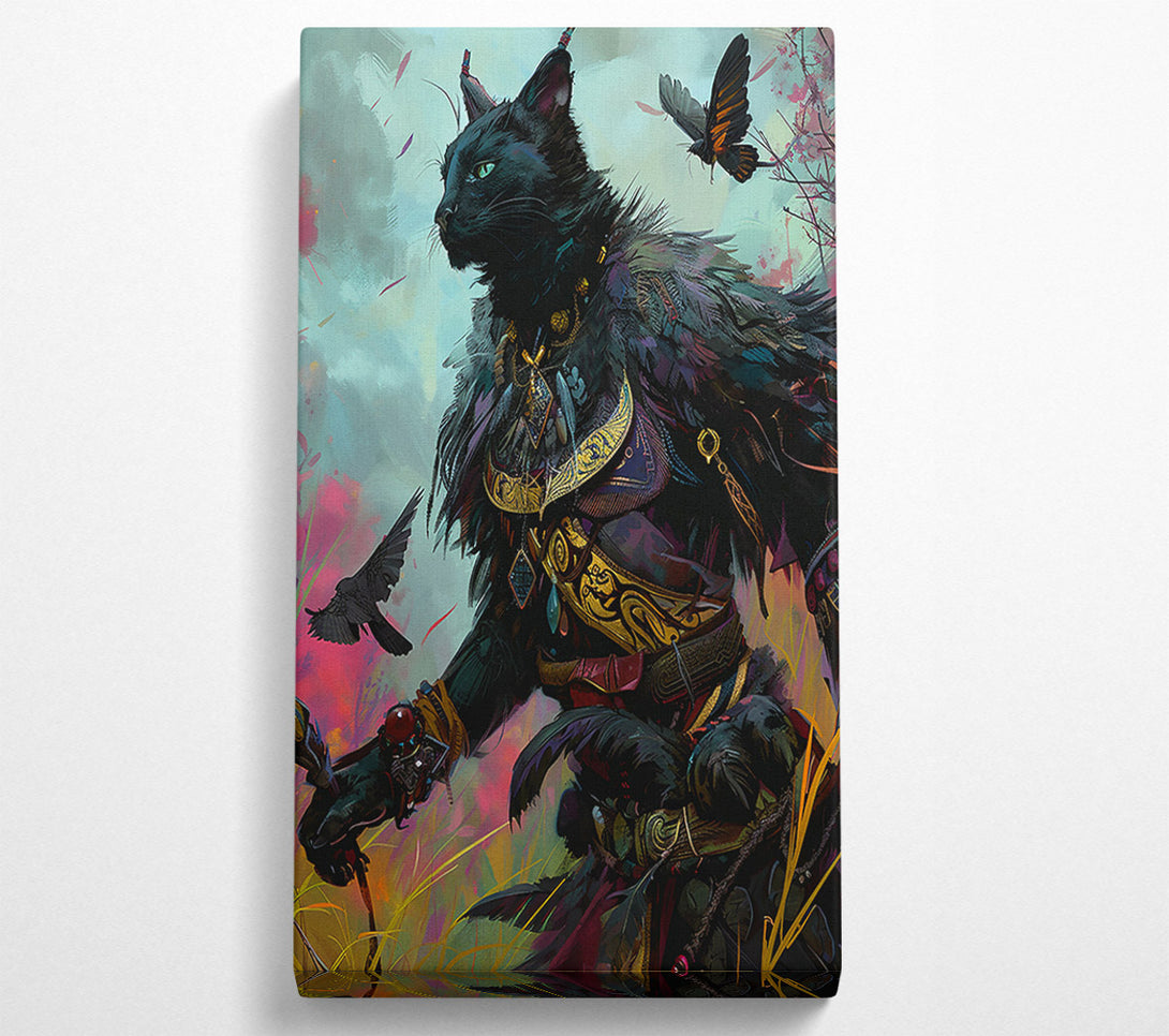  A Canvas Print of Black Feline'S Majesty Canvas Wall Art