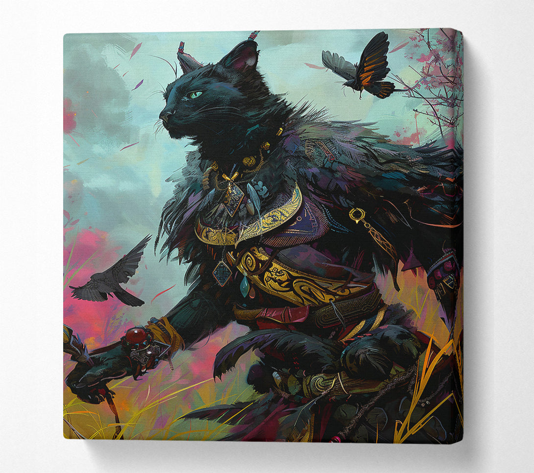  A Canvas Print of Black Feline'S Majesty Canvas Wall Art