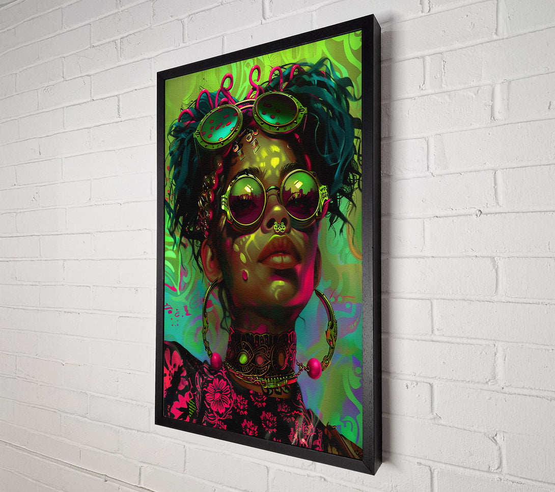  A Canvas Print of The Green Goggles Canvas Print