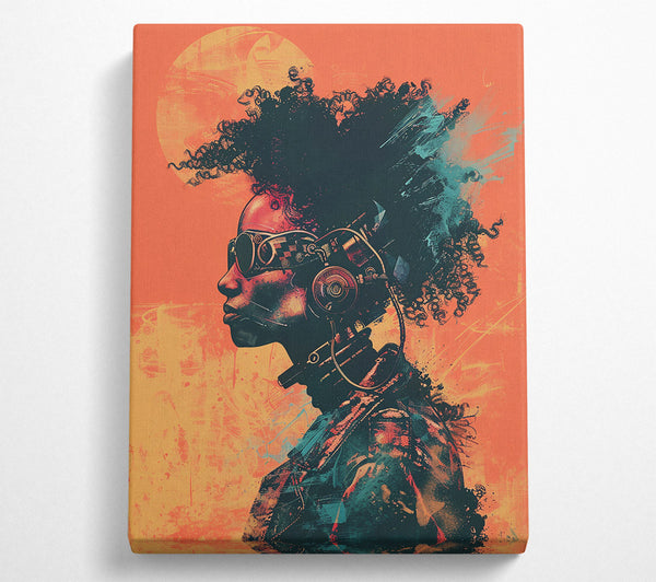  A Canvas Print of Orange Sunset Dream Canvas Wall Art