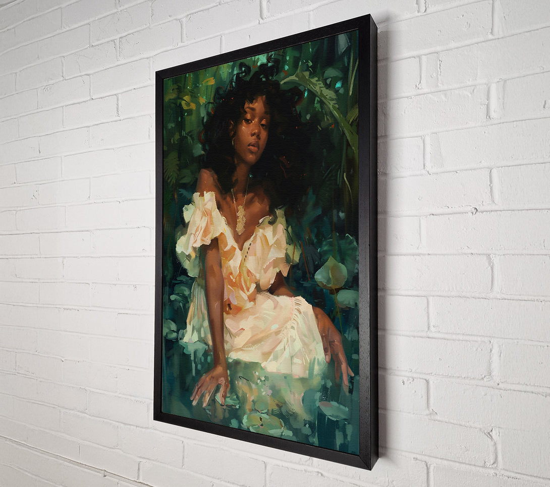  A Canvas Print of Golden Green Enchantress Canvas Wall Art