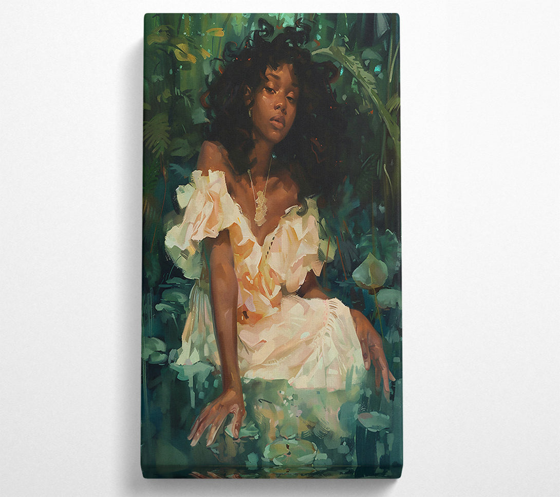  A Canvas Print of Golden Green Enchantress Canvas Wall Art