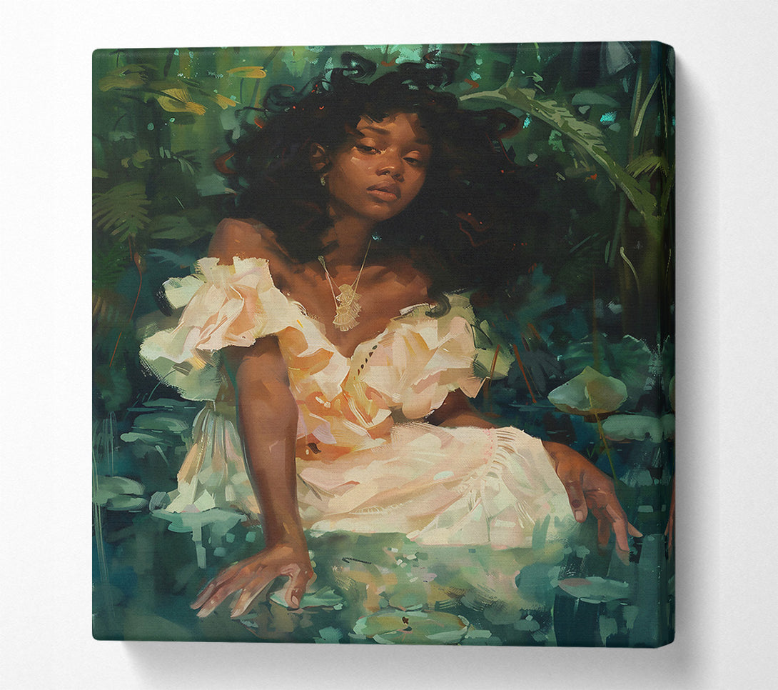  A Canvas Print of Golden Green Enchantress Canvas Wall Art