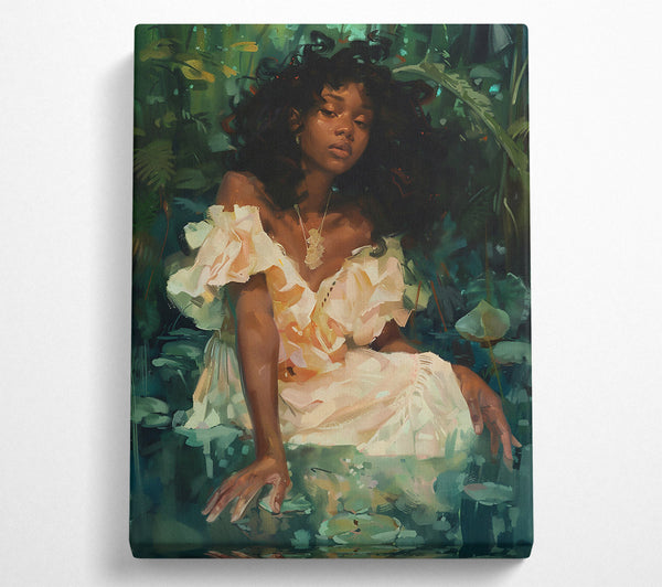  A Canvas Print of Golden Green Enchantress Canvas Wall Art