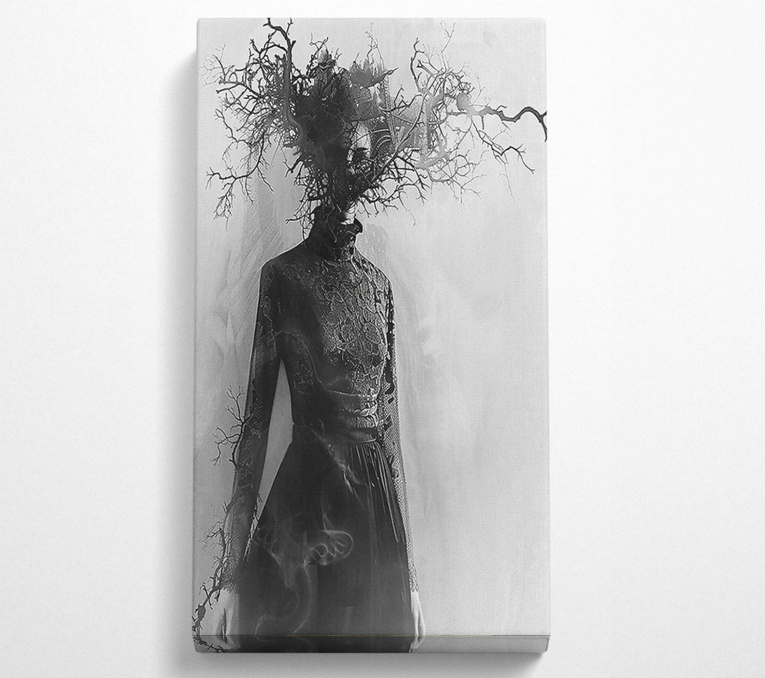  A Canvas Print of Black Branch Embrace Canvas Print
