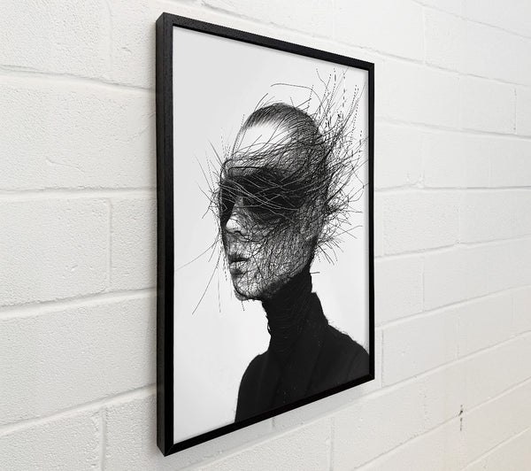 Black Webbed Portrait