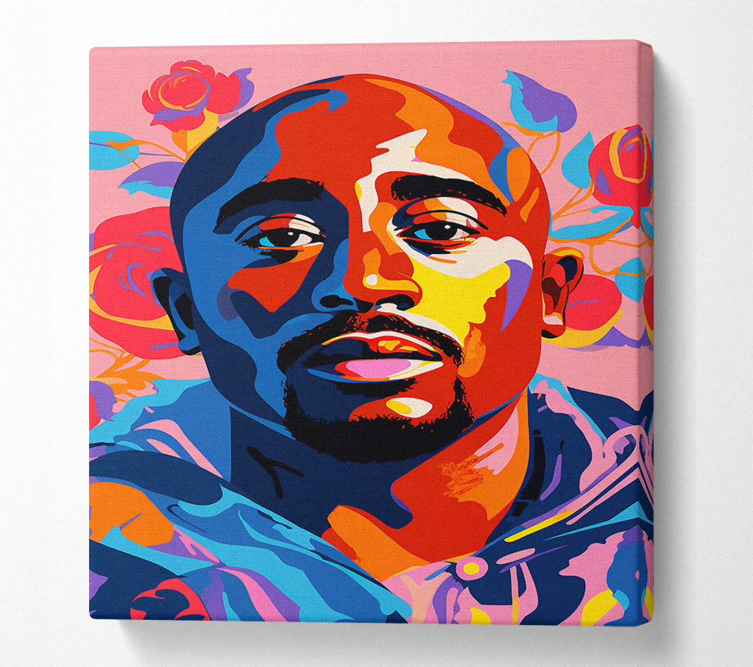  A Canvas Print of Tupac Popart Canvas Wall Art
