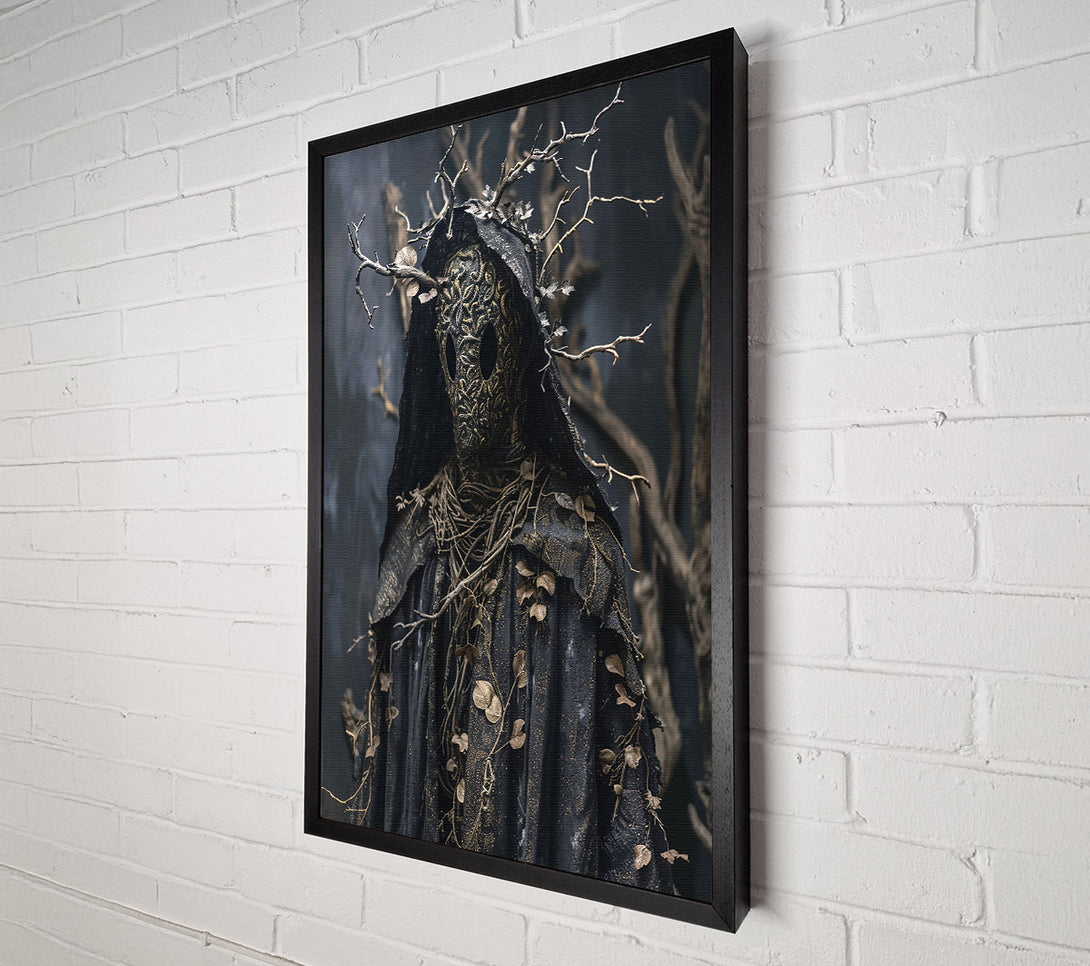  A Canvas Print of Blackened Golden Spirit Canvas Print