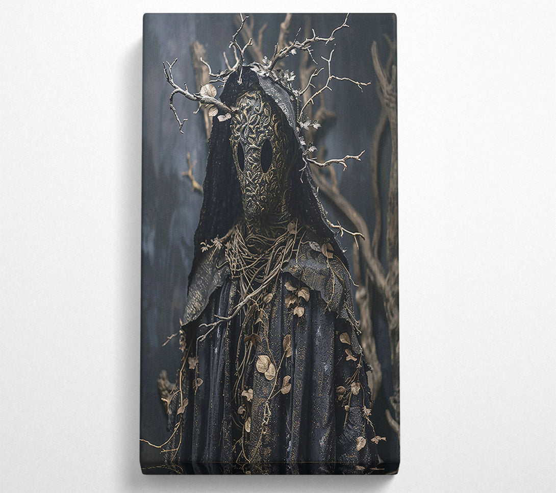 A Canvas Print of Blackened Golden Spirit Canvas Print