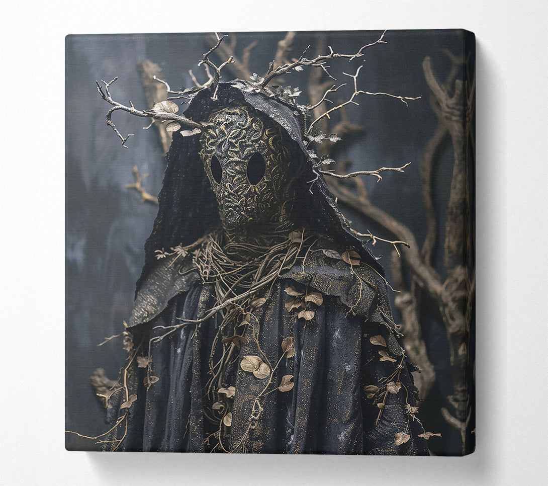  A Canvas Print of Blackened Golden Spirit Canvas Print