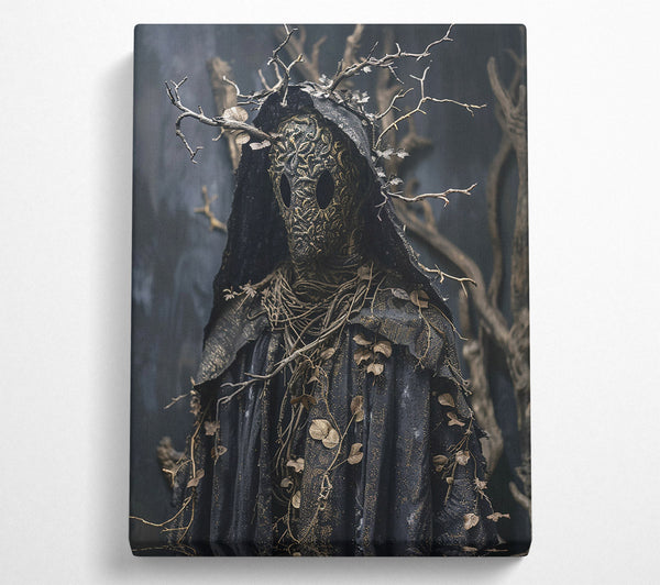  A Canvas Print of Blackened Golden Spirit Canvas Print