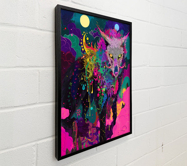 Pink Night Wolf