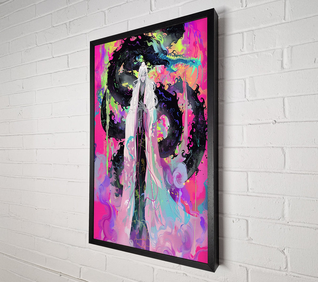  A Canvas Print of Pink Dragon Whisperer Canvas Print