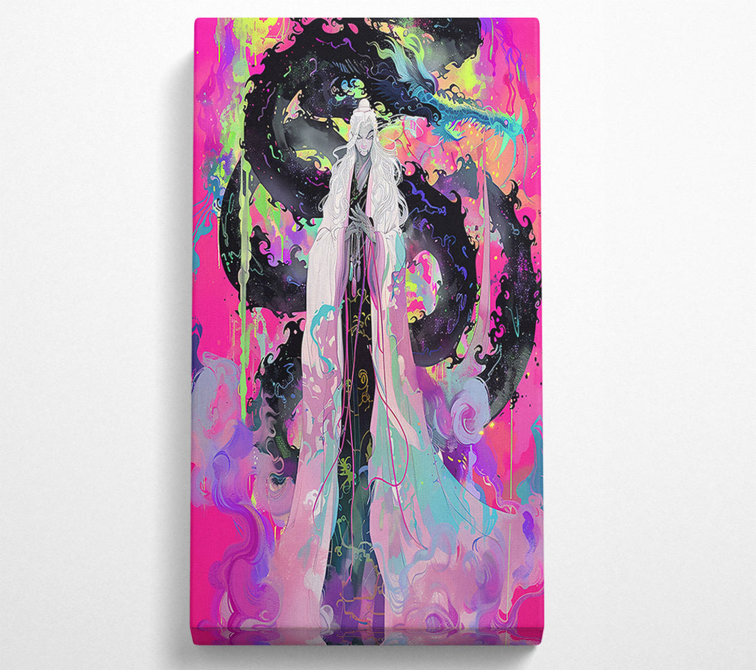  A Canvas Print of Pink Dragon Whisperer Canvas Print