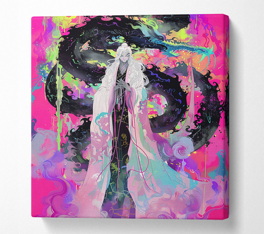  A Canvas Print of Pink Dragon Whisperer Canvas Print