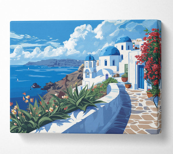  A Canvas Print of Blue Aegean Dream Canvas Print