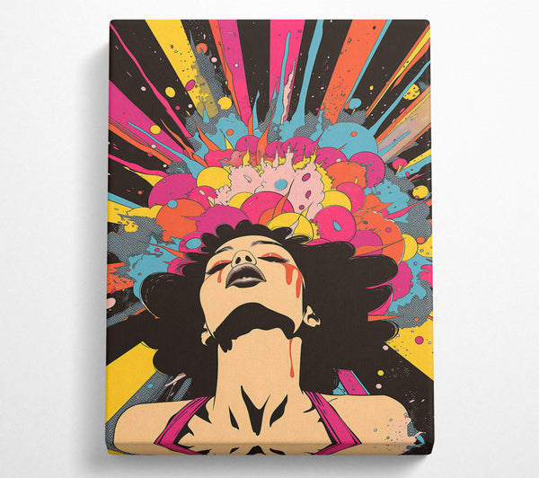  A Canvas Print of Pink Explosion Canvas Wall Art
