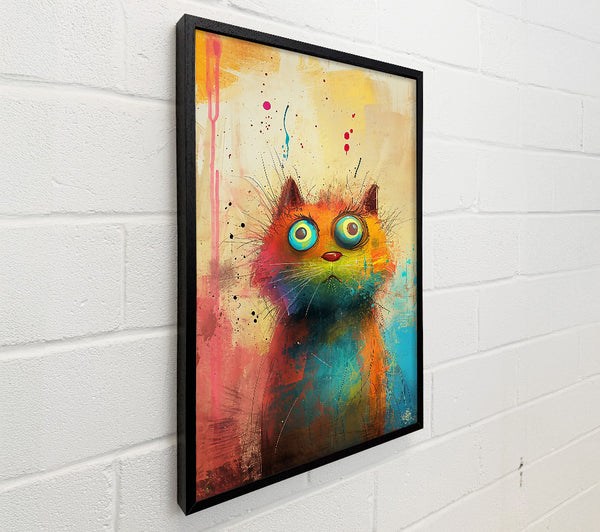 Orange Abstract Feline