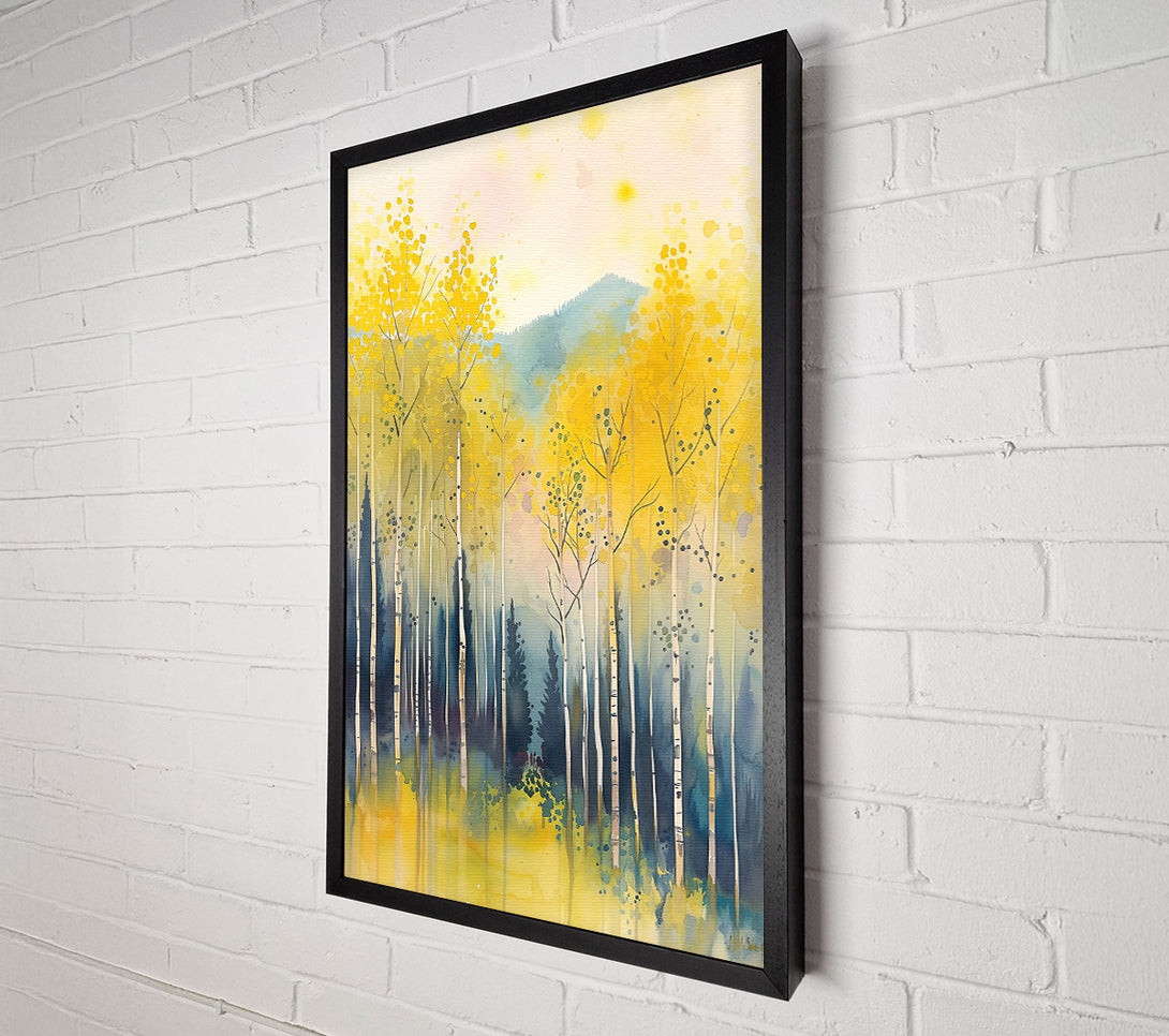  A Canvas Print of Golden Aspen Grove. Canvas Print