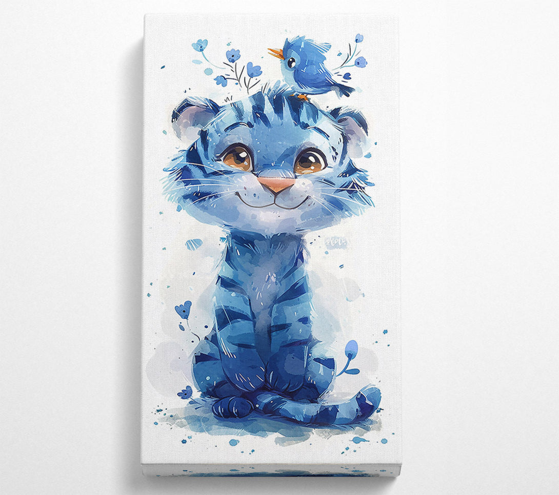  A Canvas Print of Azure Tiger Dreams Canvas Art