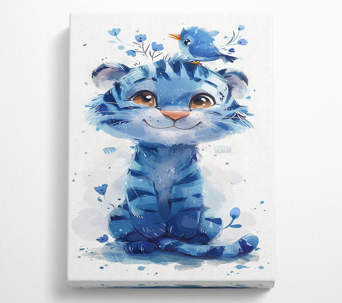  A Canvas Print of Azure Tiger Dreams Canvas Art