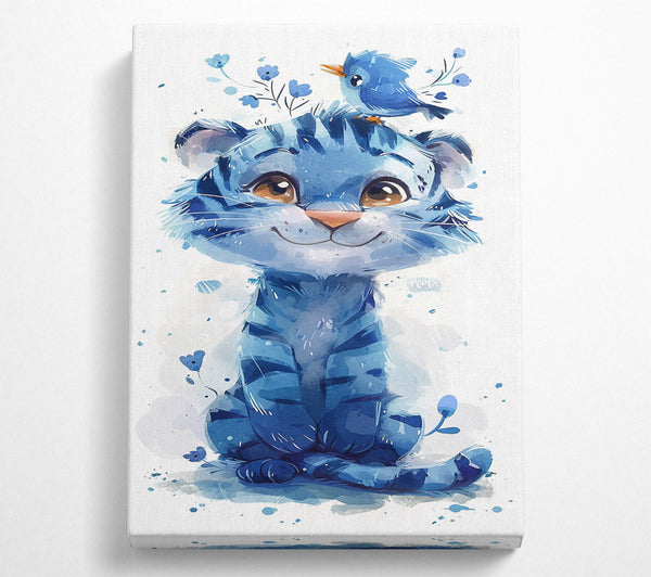  A Canvas Print of Azure Tiger Dreams Canvas Art