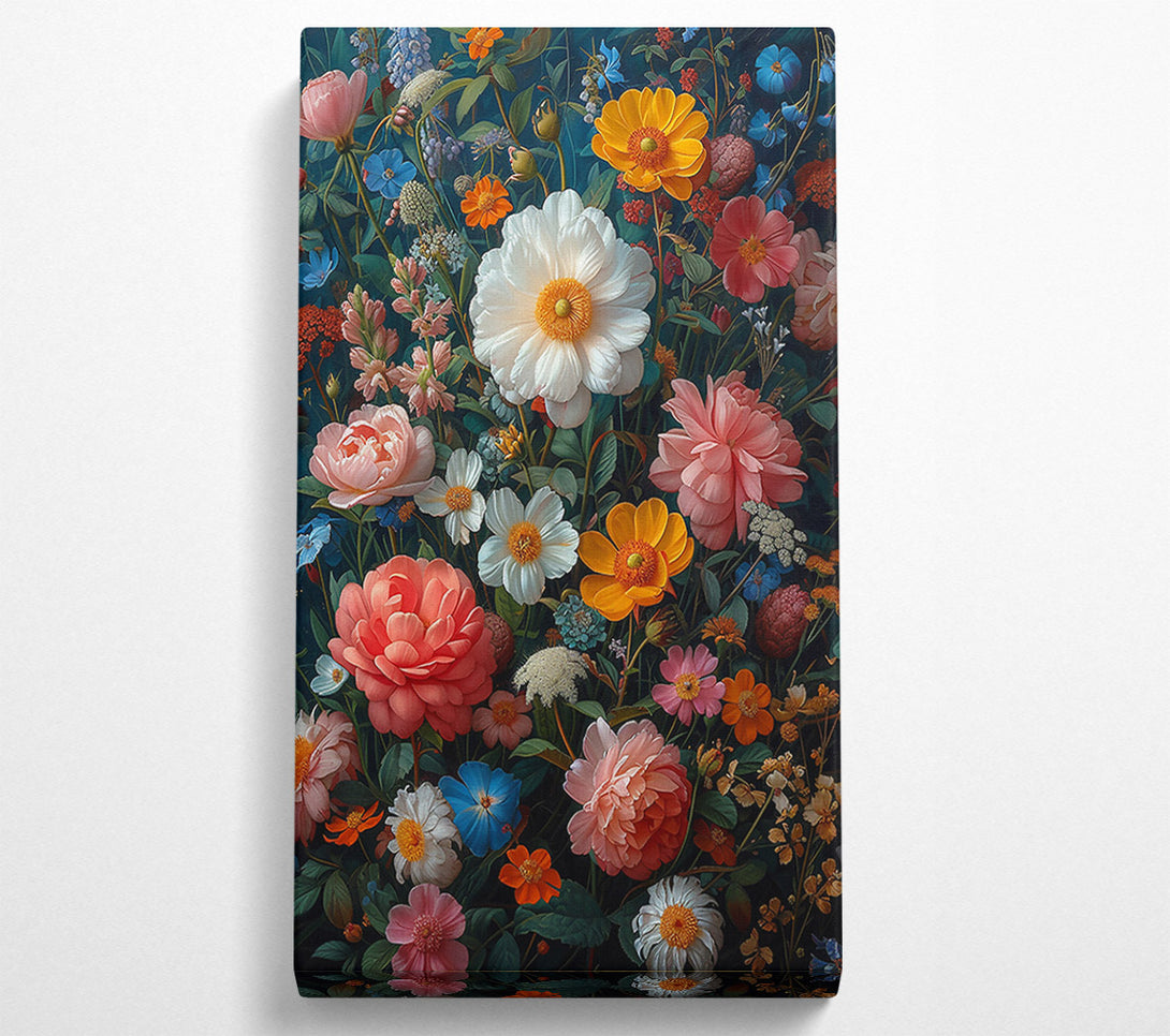  A Canvas Print of Coral And White Blooms Canvas Art