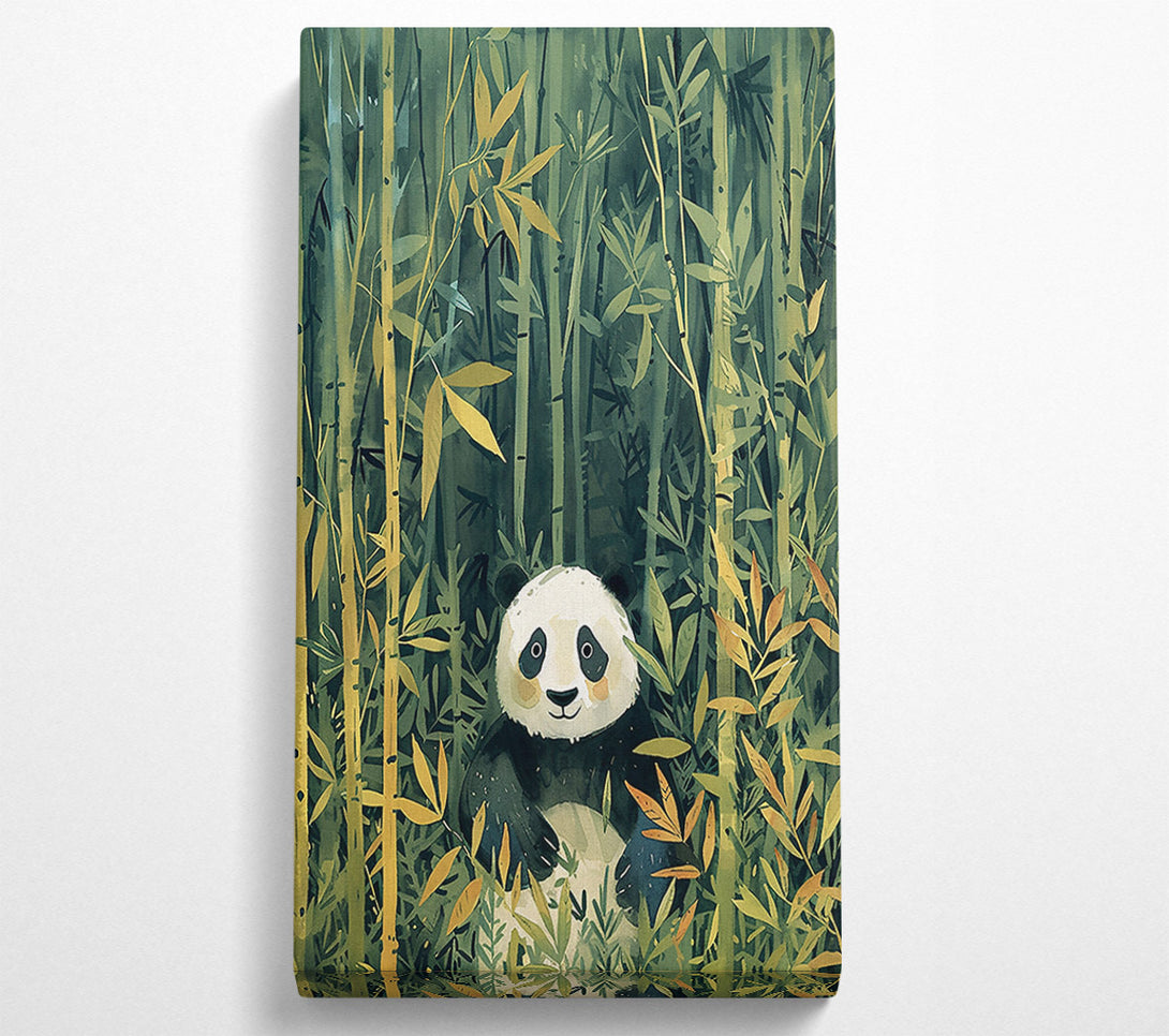  A Canvas Print of Green Bamboo Panda Canvas Print