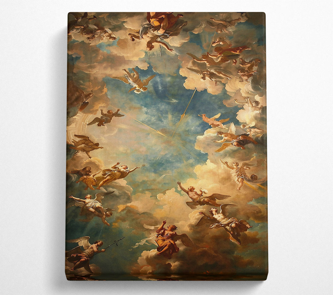  A Canvas Print of Celestial Golden Hues Canvas Print