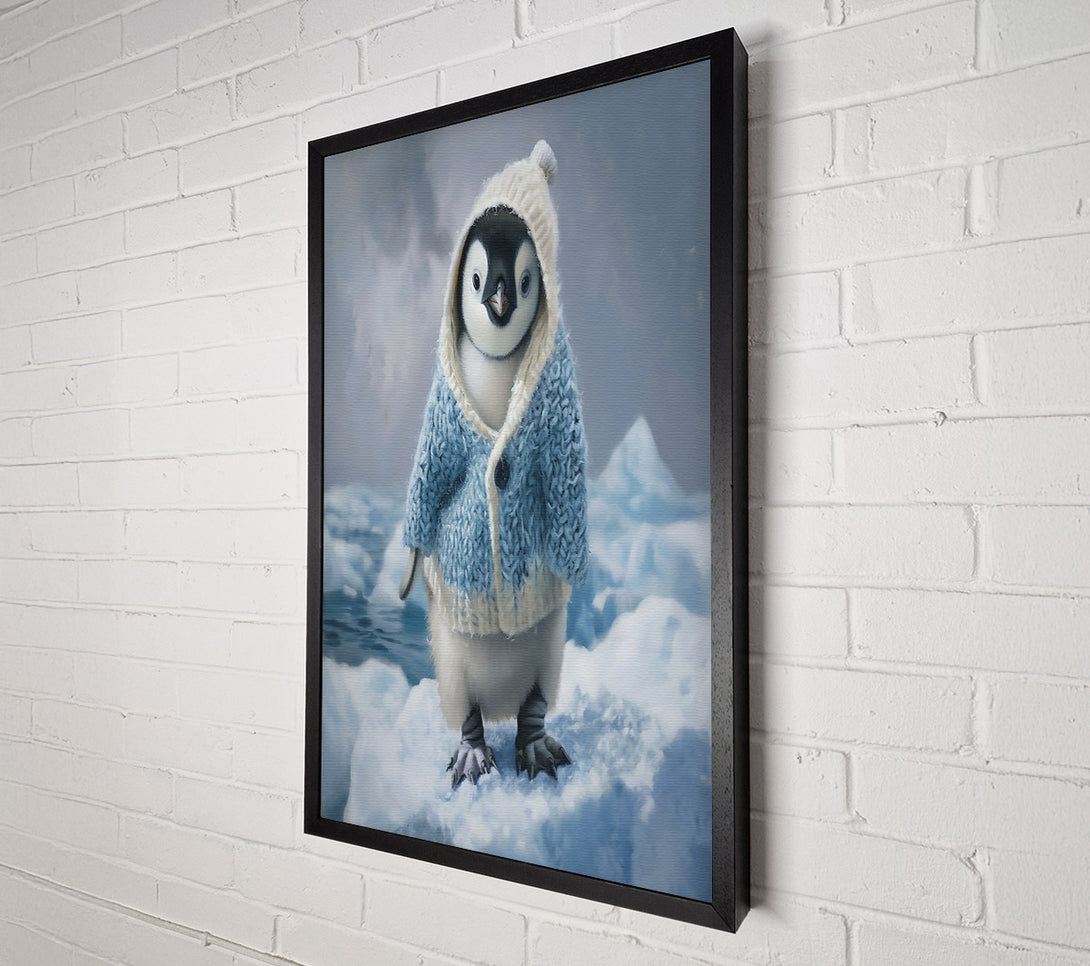  A Canvas Print of Baby Blue Penguin Canvas Art