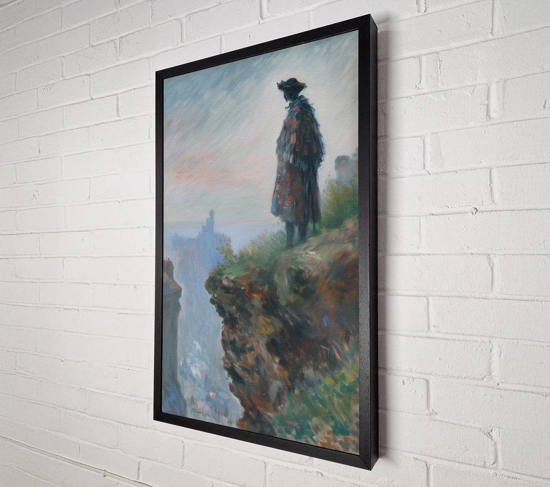  A Canvas Print of Blue Mist Silhouette Canvas Print