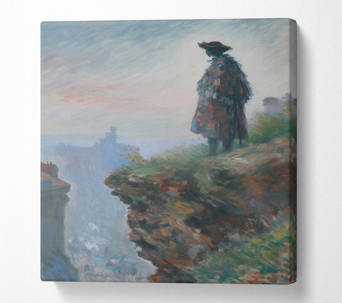  A Canvas Print of Blue Mist Silhouette Canvas Print