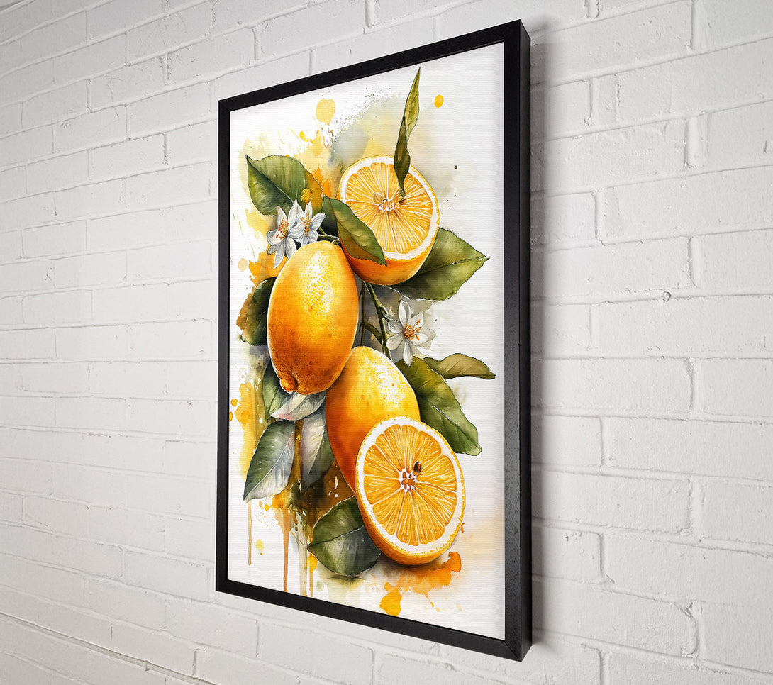  A Canvas Print of Golden Lemon Harvest Canvas Art