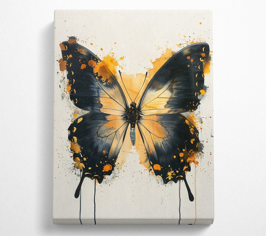  A Canvas Print of Golden Winged Flight Canvas Wall Art