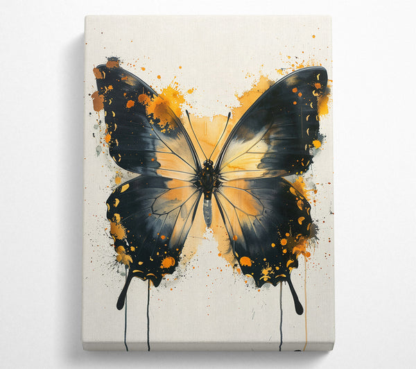  A Canvas Print of Golden Winged Flight Canvas Wall Art