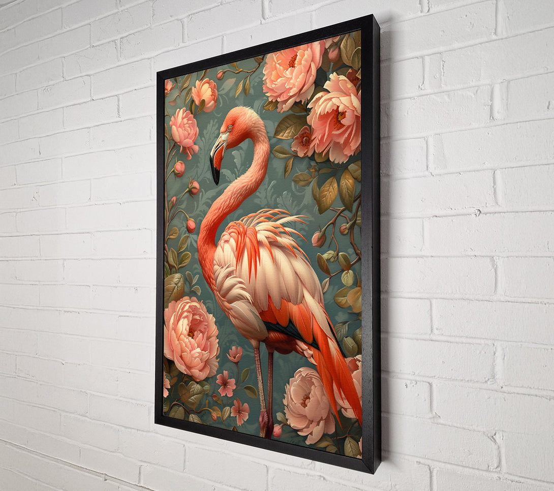  A Canvas Print of Pink Flamingo Bloom Canvas Print