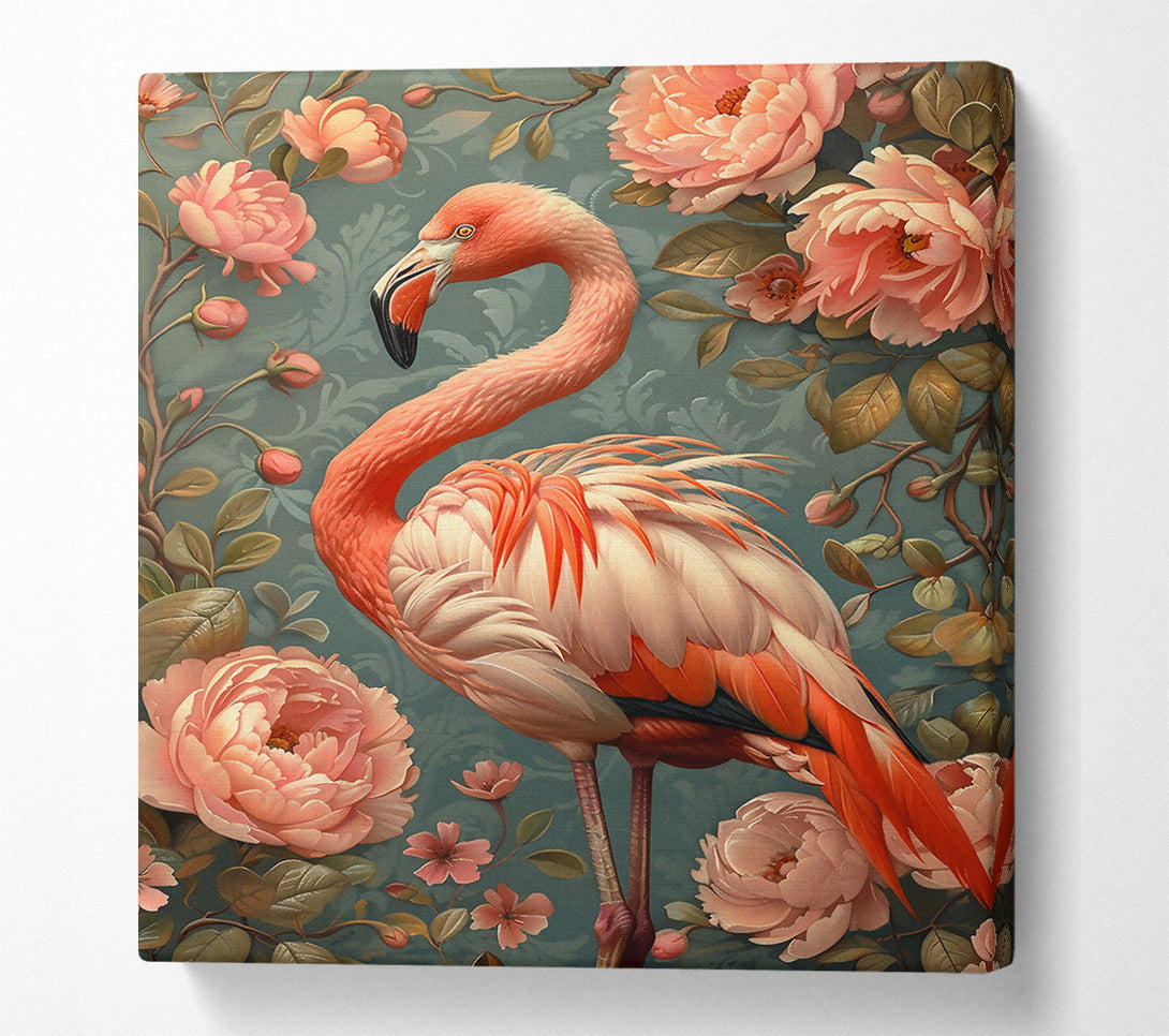  A Canvas Print of Pink Flamingo Bloom Canvas Print