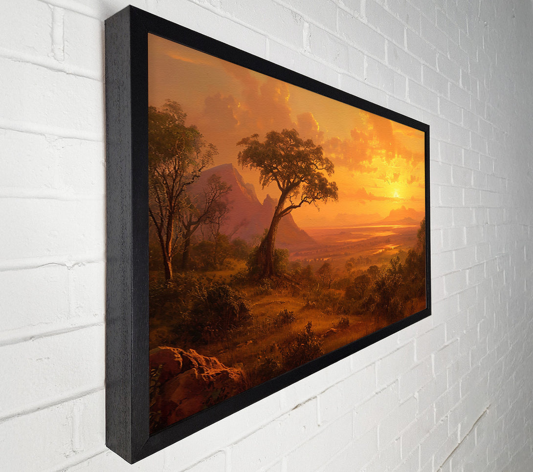  A Canvas Print of Golden Hour Savanna Canvas Wall Art