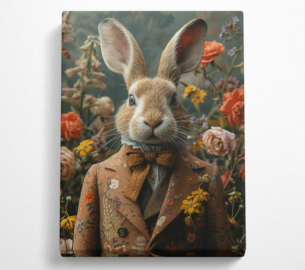  A Canvas Print of Brown Bunny'S Bloom Canvas Art
