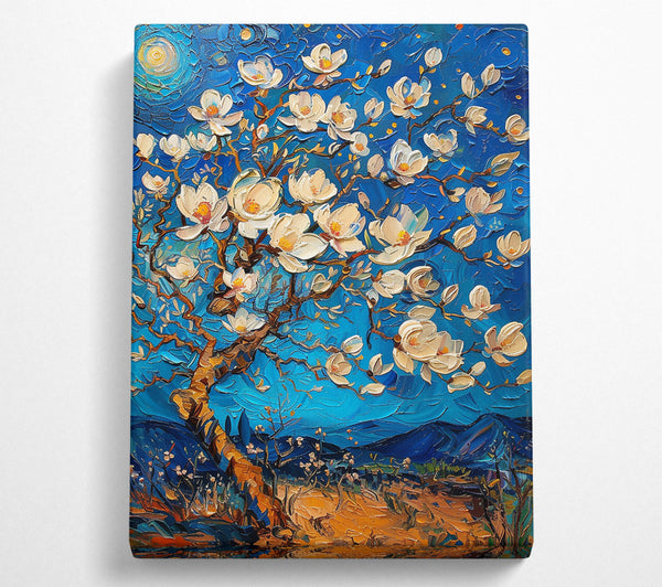  A Canvas Print of Azure Blossom Dreams Canvas Print
