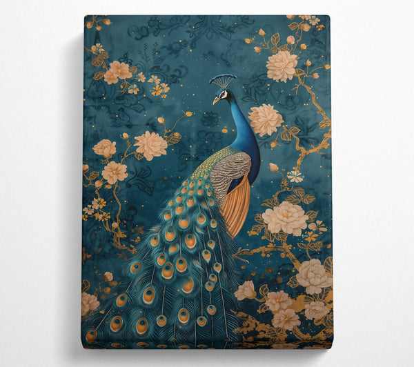  A Canvas Print of Teal Peacock Dreams Canvas Art