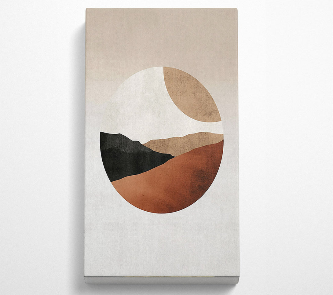  A Canvas Print of Terracotta Circle Landscape Canvas Wall Art