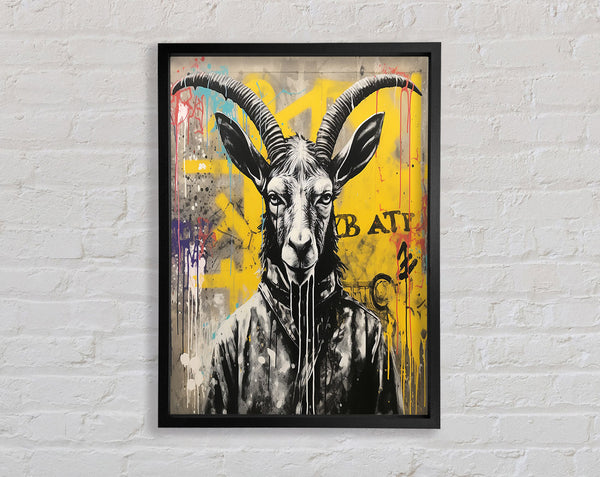 Urban Goat Man Framed Print