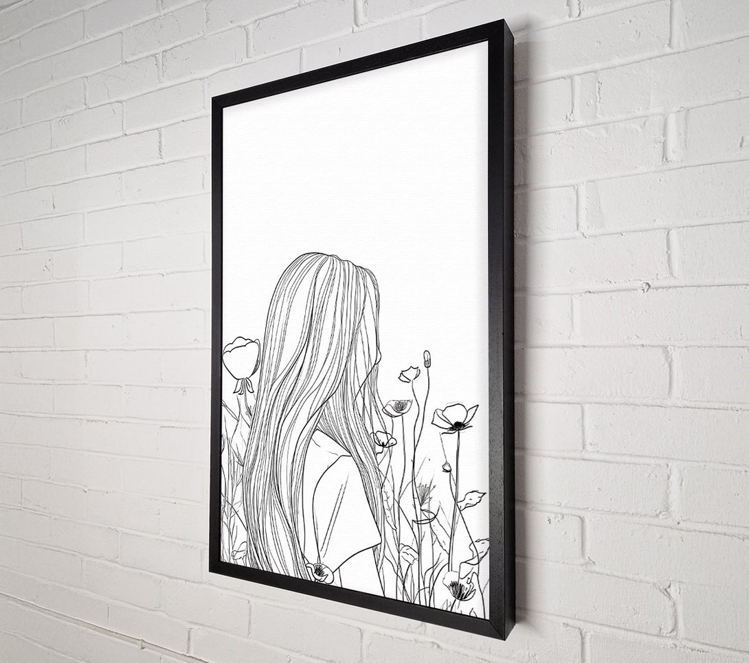  A Canvas Print of White Poppy Dreams Canvas Wall Art